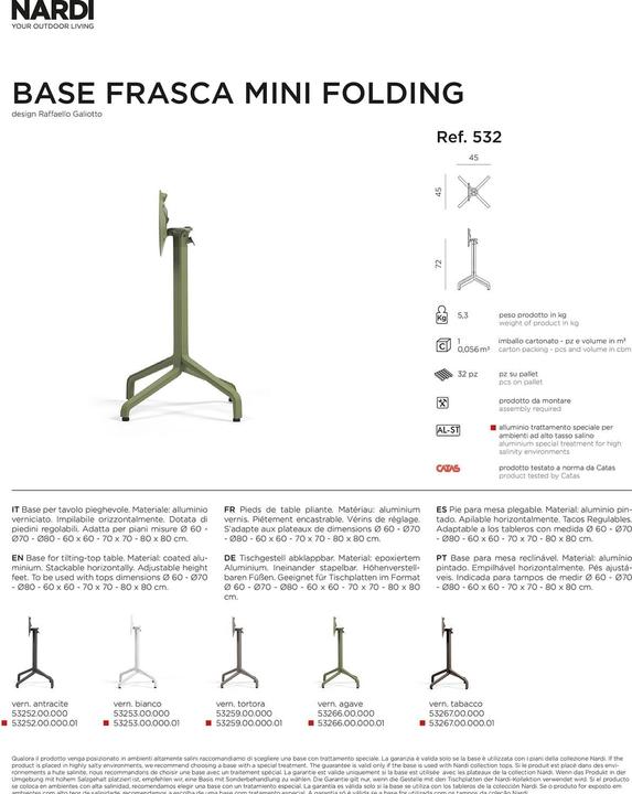 Produktbild Nardi Frasca Mini Folding