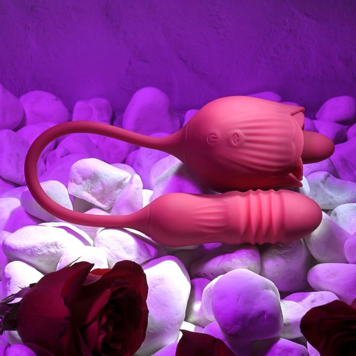 Productafbeelding Evolved - Wild Rose Tong Vibrator - Rood