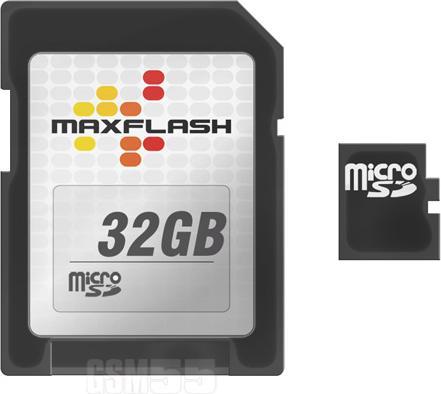 IMRO Micro SD card 32 GB Class 4 + SD adapter - MaxFlash memory card (32 GB, microSD)