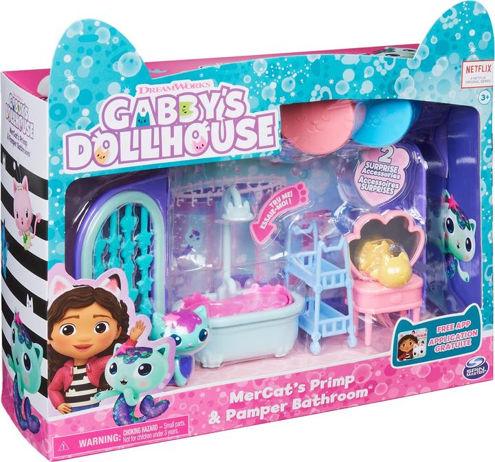 Actual product image Gabby's Dollhouse Deluxe Room MerCat's Bathroom