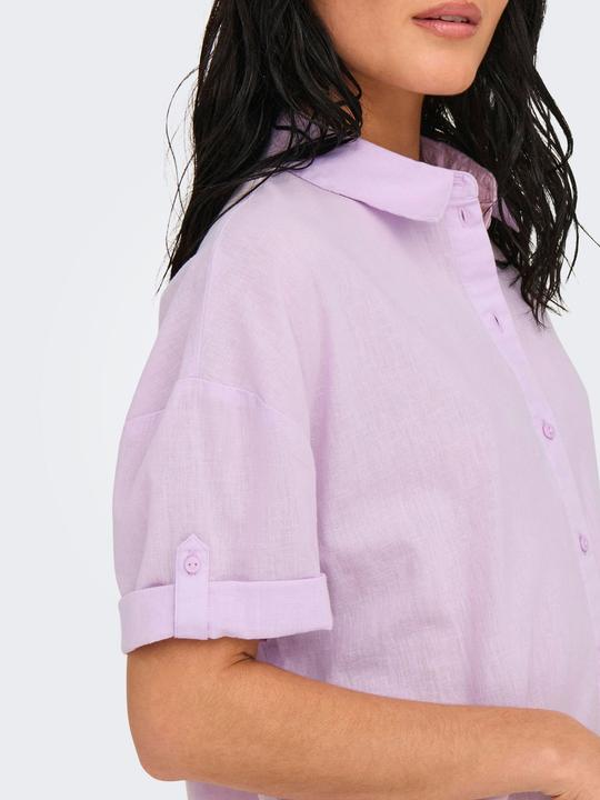 Produktbild JdY Locker geschnitten Hemdkragen Voluminöser Armschnitt Midikleid Kleid (XL)