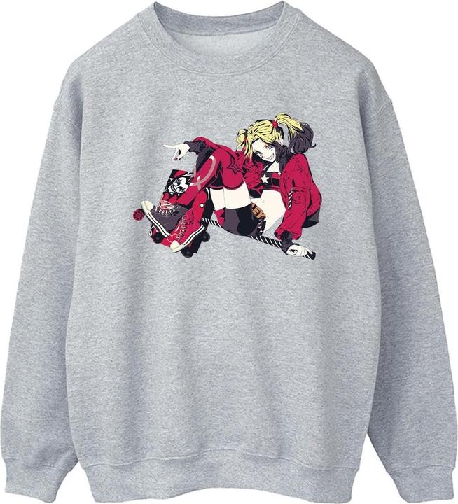 Harley Quinn Rollerskates Baumwolle Sweatshirt