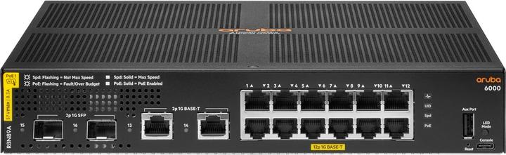 Produktbild HPE PoE+ Switch CX 6000 139W 14 Port (14 Ports)