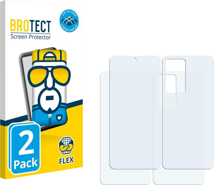 Productafbeelding BROTECT Volledig bedekkende screen protector (2 Stuk, Realme 12 Pro+)