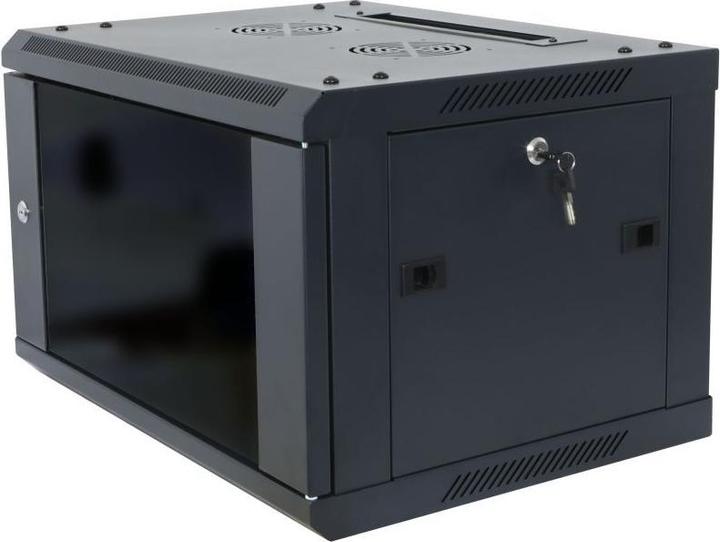 Image du produit Allnet 19 Coffret mural 15U L600 / P600mm 1 partie *noir* Série SMA (10.86 HE, Rack 19 pouces)