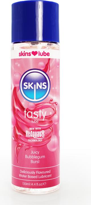 Skins Tasty" Juicy Bubblegum Burst 130ml Natural Flavoured Lube (130 ml)
