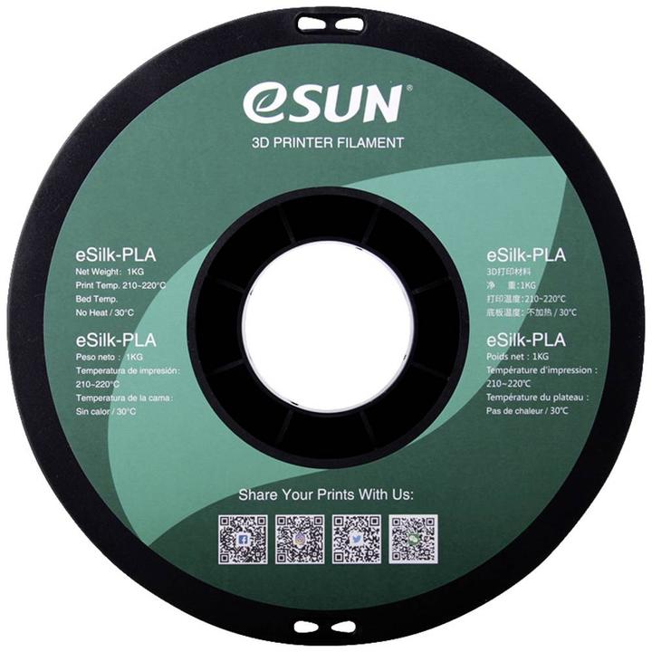Produktbild eSUN eSilk (PLA, 1.75 mm, 1000 g, Gold)