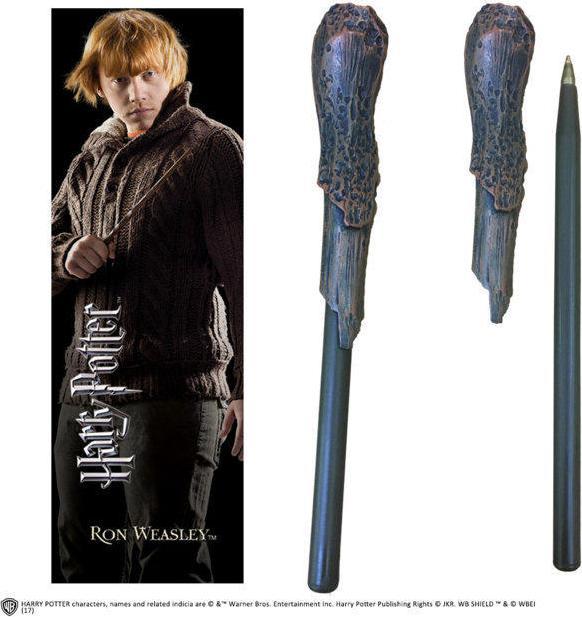 Actual product image Noble Collection Harry Potter: Ron Weasley Wand Pen and Bookmark