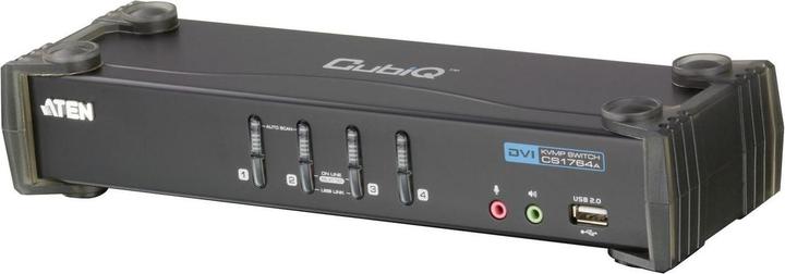 Actual product image Aten CS1764A, 4 Port KVM Switch, 2x USB, DVI