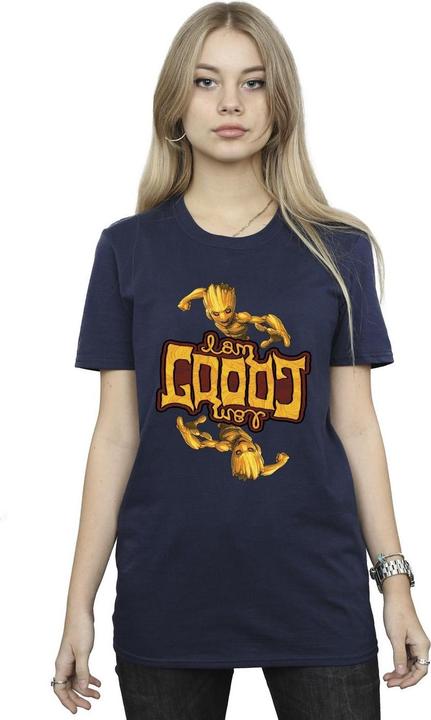 Image du produit - T-shirt GUARDIANS OF THE GALAXY GROOT INVERTED GRAIN - Femme (L)