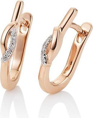 Image du produit Breuning BIJOUX DE L'OREILLE - BRILLE. 0,04 Ct. H/si (Or 750/18 K)