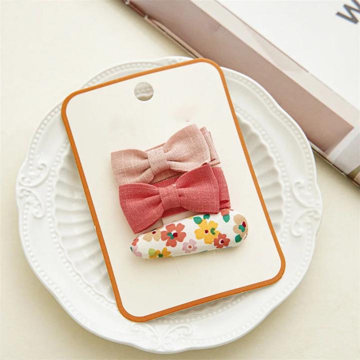 Image du produit Activity Board Adorable Floral Bow Hair Clips - Perfekte Kopfbedeckung Zubehör (3 pcs)