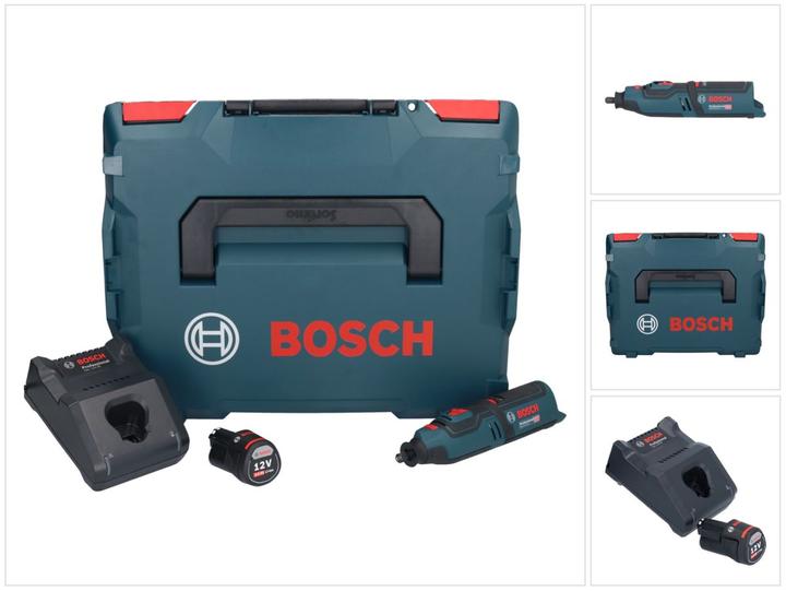 Image du produit Bosch Professional Bosch GRO 12V-35 Professional Outil rotatif sans fil avec boîtier L-Boxx + 1x Batterie GBA 3,0 Ah +