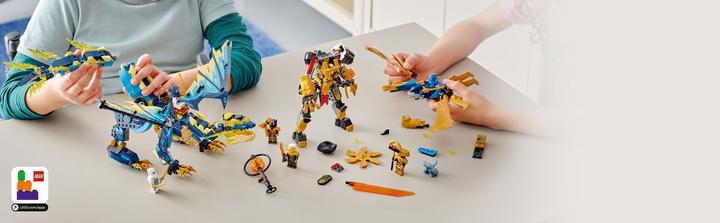 Produktbild LEGO Kaiserliches Mech-Duell gegen den Elementardrachen (71796, LEGO Ninjago)