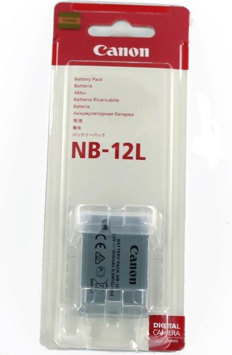 Actual product image Canon Original battery for LEGRIA mini X|PowerShot N100|NB-12L (Rechargeable battery)