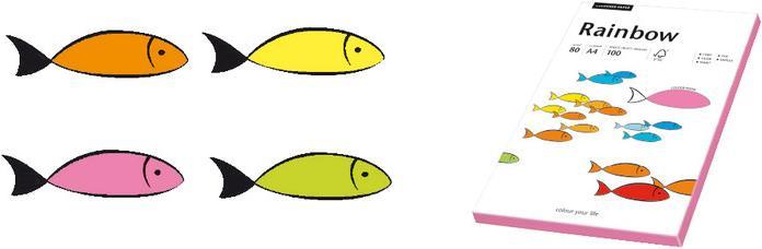 Actual product image Rainbow Copy paper neon colored (80 g/m², 100 x, A4)