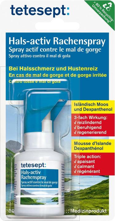 Tetesept Spray pour la gorge Throat-activ 30 ml (1 pièce(s))