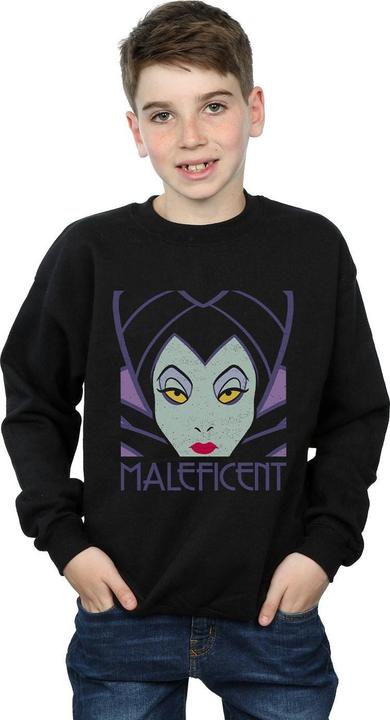 Actual product image Disney Boys Maleficent Cropped Head Sweatshirt (116)