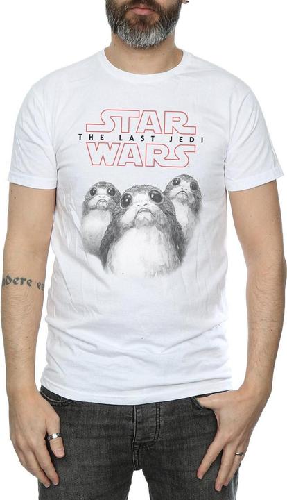 Star Wars Mens Porg Cotton T-Shirt