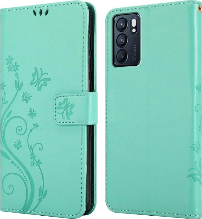Image du produit Cadorabo Pochette Flower Book (Oppo Reno 6 5G)