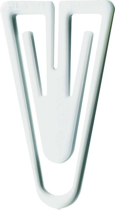 Actual product image Laurel Paper clips plastic clips 35mm PU=200 pieces white (200 x)