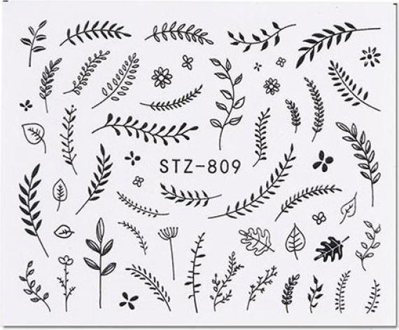 Nagellack24 Nail Art Sticker Wassertransfer 809 (Nagellacktrockner)