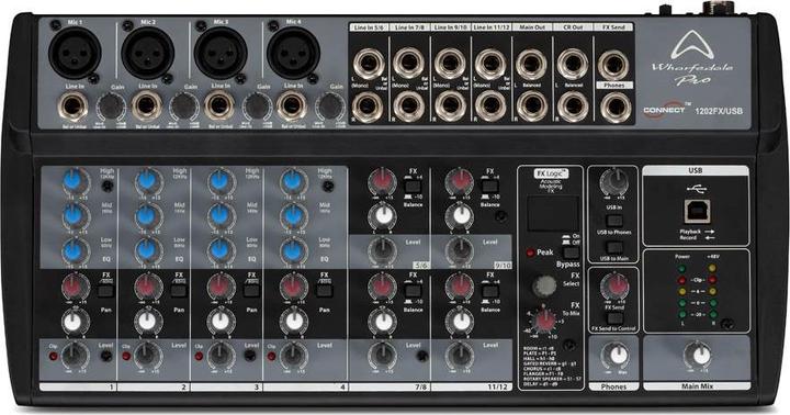 Immagine prodotto Wharfedale Pro 1202FX/USB 4 canali Nero