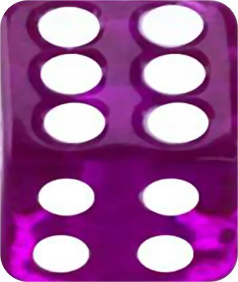 Produktbild Star Piercing Würfel violett transparent (Acryl)