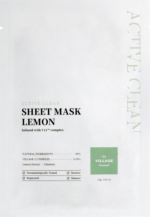 Village 11 Factory Active clean sheet mask lemon
