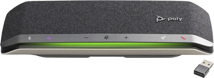 Poly HP Sync 40-M Microsoft Teams-zertifizierte USB-A USB-C Freisprecheinrichtung, PC, Silber, 1,05