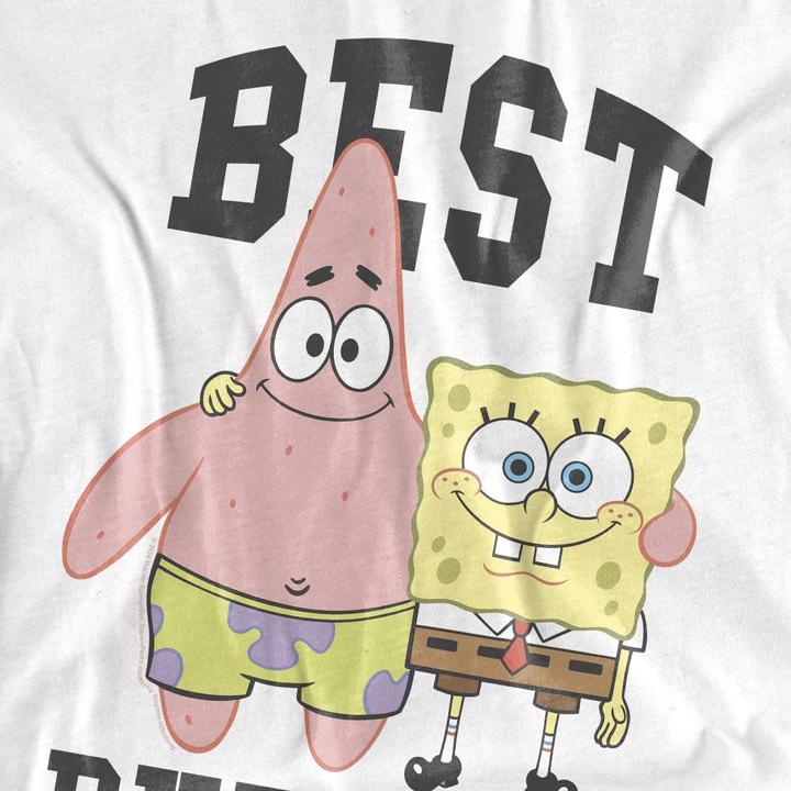 Actual product image Spongebob Squarepants Unisex Adult Best Buddies Patrick Star T-Shirt (M)