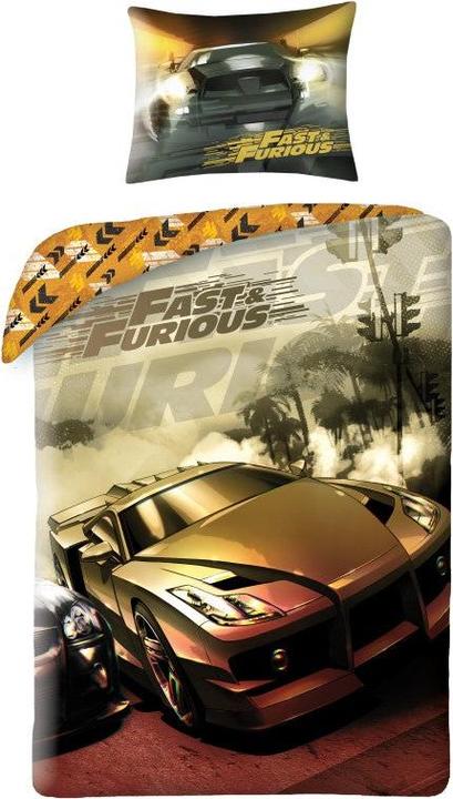 Image du produit Tinisu Fast and Furious linge de lit - coton doux - 140 x 200 cm