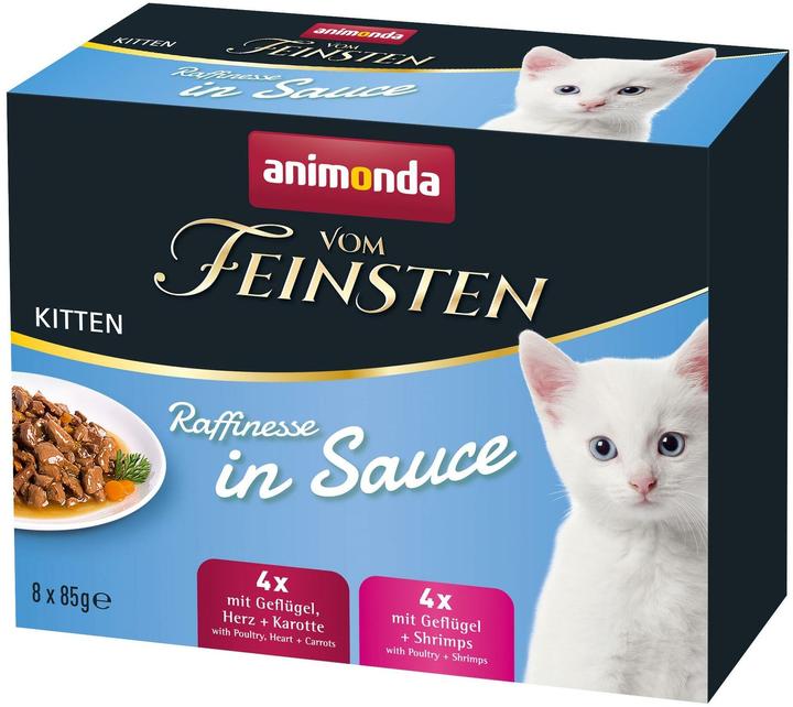Actual product image animonda Vom Feinsten Kitten Raffinesse in Sauce Kitten 8 x 85g Mixpack (Junior, 8 pcs., 85 g)