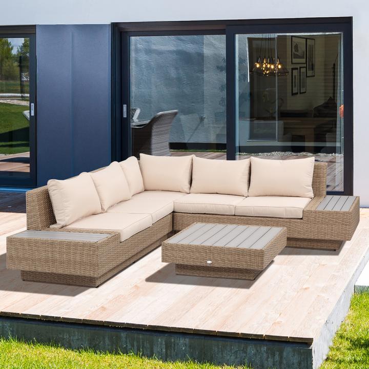 Immagine prodotto Outsunny Set da salotto di lusso in polyrattan
