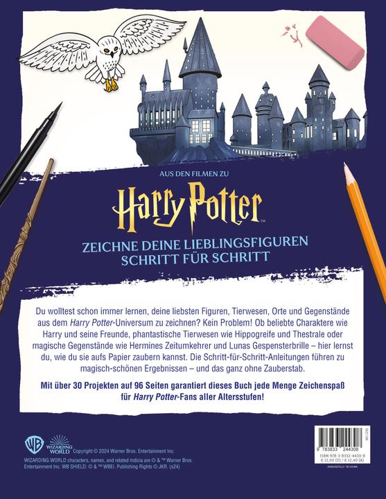 Image du produit Panini Harry Potter Dessinez vos personnages préférés étape par étape
