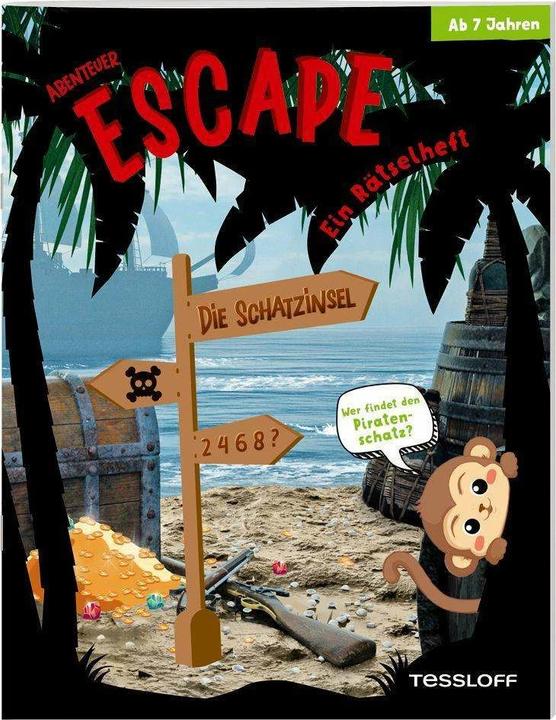 Produktbild Tessloff Abenteuer Escape. Ein Rätselheft. Die Schatzinsel - Wer findet den Piratenschatz? (Deutsch, Stefan Heine, Martina Green, 2023)
