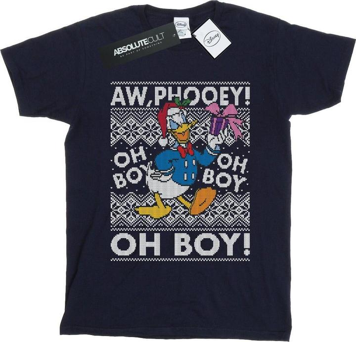 Immagine prodotto Disney Donald Duck Christmas Fair Isle Maglietta Ampia Donna (XL)