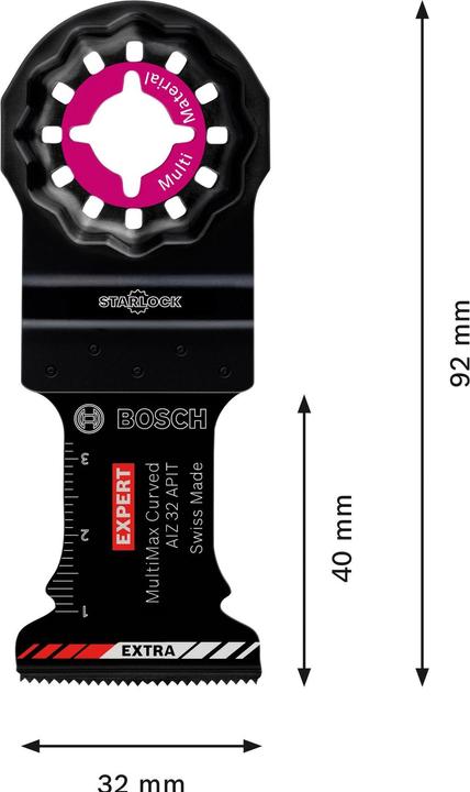 Image du produit Bosch Professional Zubehör EXPERT MultiMax AIZ 32 APIT Lame pour outils multifonctions, 32 mm