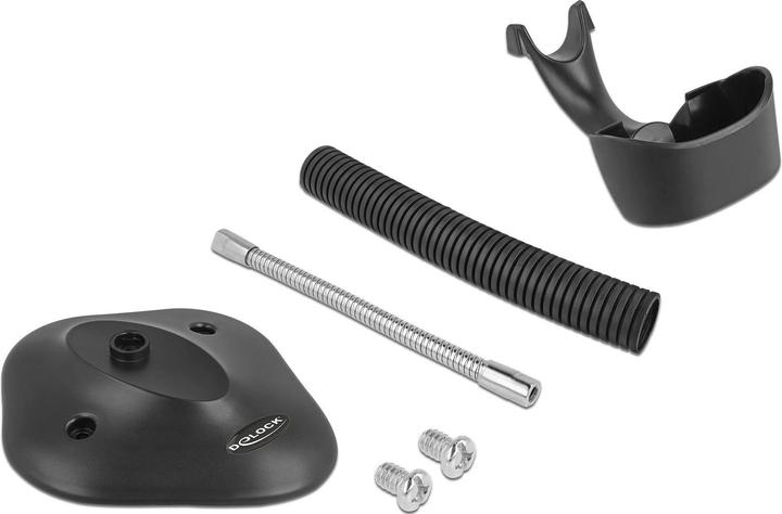 Produktbild Delock USB Barcode Scanner 1D mit Anschlusskabel und Halterung (1D-Barcodes)