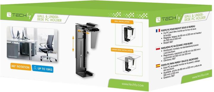 Actual product image Techly Mounting kit (CPU mount) (adjustable) (Various)