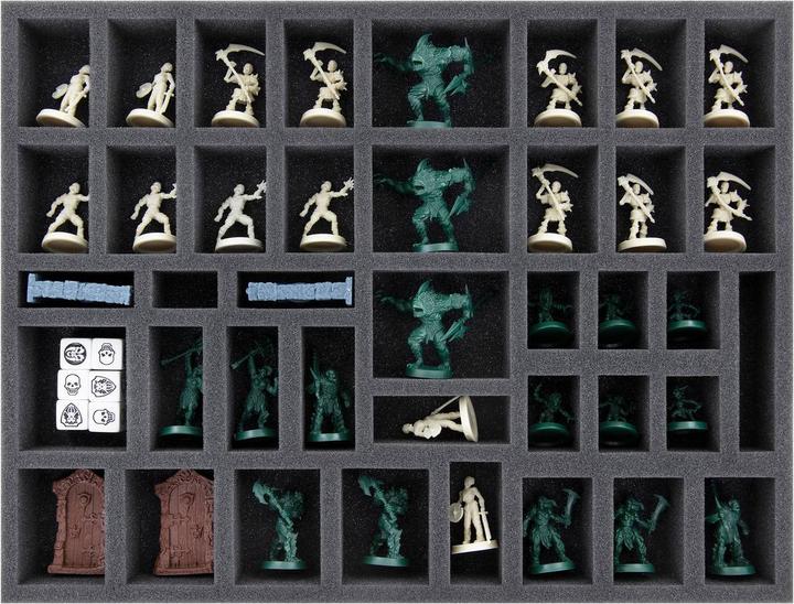 Produktbild Feldherr HB02SET - Schaumstoff-Set + Tokenhalter für HeroQuest (2021) Grundspiel + Die Bas (Schaumstoff)