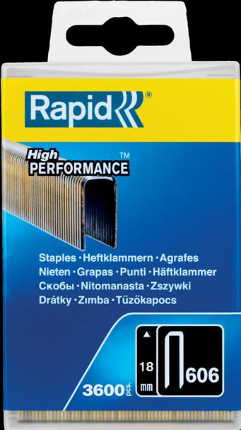 Label énergétique Rapid Type 606 Agrafes à dos étroit 18 mm