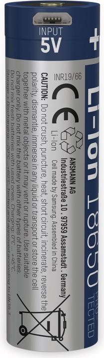 Image du produit Ansmann Li-Ion 18650 (1 pcs, 18650, 2600 mAh)