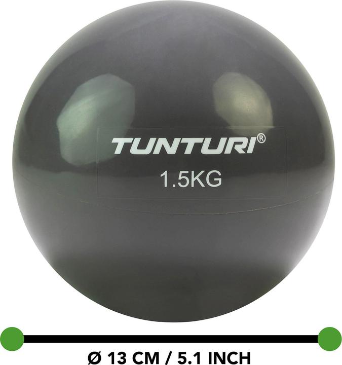 Image du produit Tunturi Yoga und Pilates Toning Ball Anthrazit (1.50 kg, 130 mm)