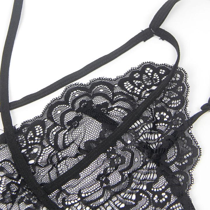 Actual product image Subblime Lace Body Police Costume Black L/Xl (XL)