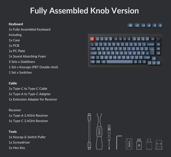Produktbild Keychron V1 Max (CH, Kabelgebunden, Kabellos)