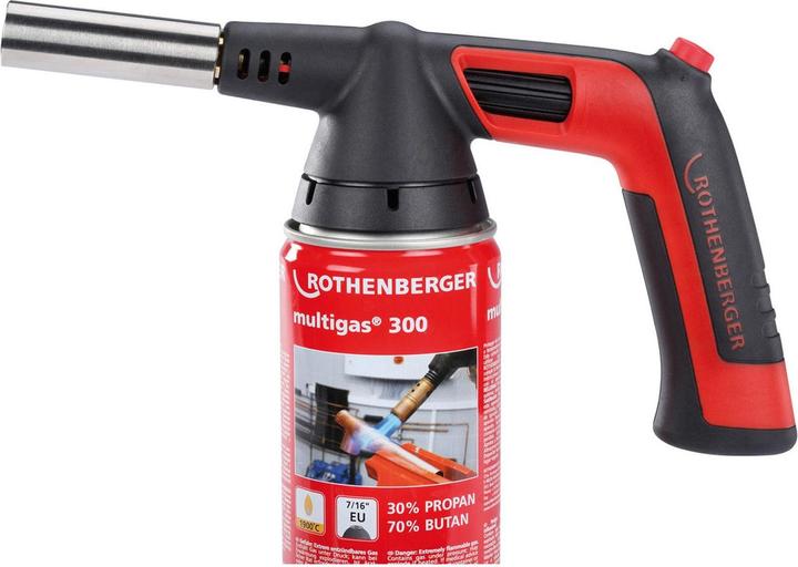 Actual product image Rothenberger Burner Rofire 4 Piezo + Multigas 300 Set