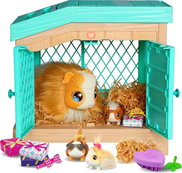 Produktbild Little Mama Surprise mit Stall und 3 Überraschungsbabys (22.30 cm)