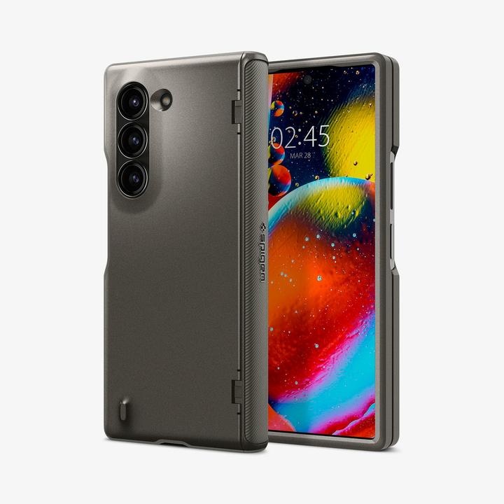 Actual product image Spigen Slim Armor Pro Galaxy Z Fold 6 Case Gunmetal (Samsung Galaxy Z Fold6)