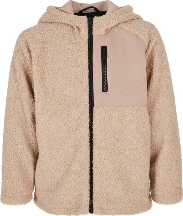 Urban Classics Boys Hooded Sherpa Zip Jacket (110, 116)